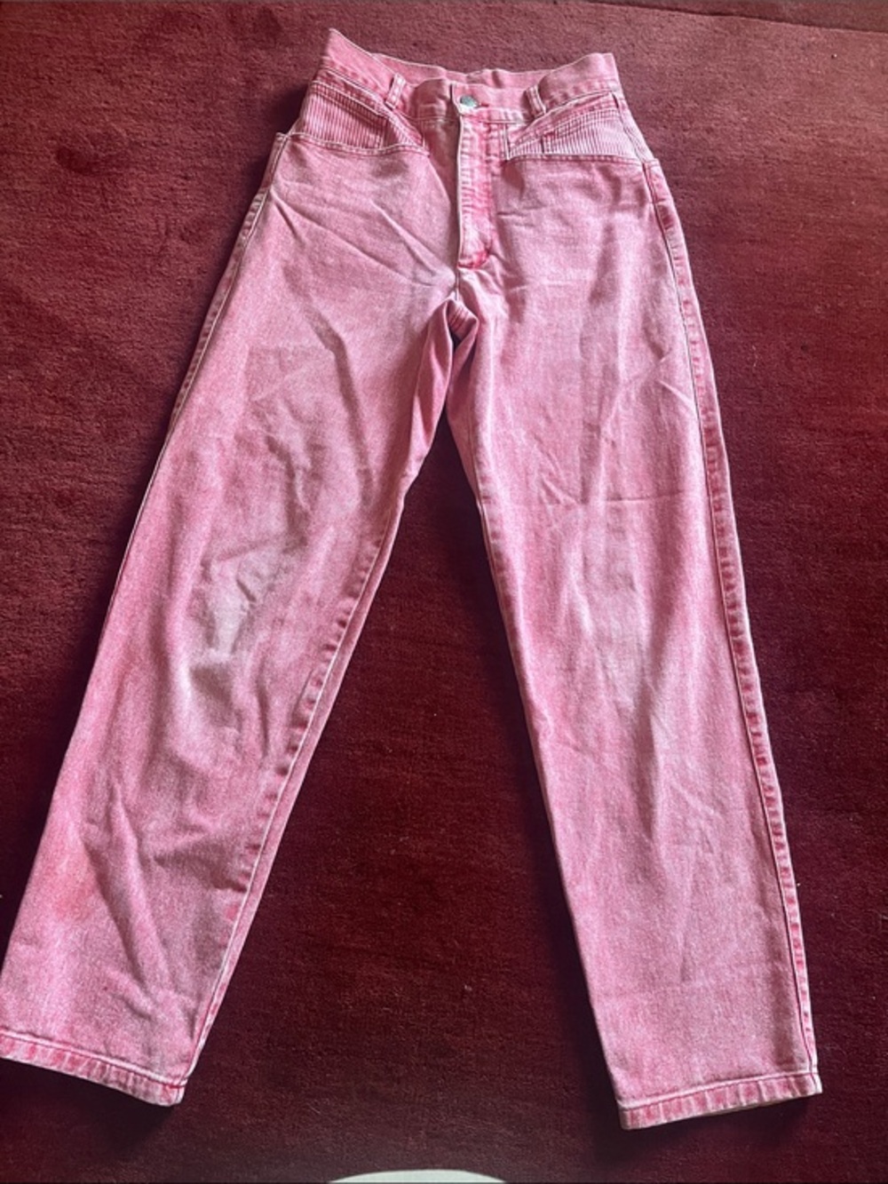 George Marciano by Guess Vintage 80’s Stone Wash Pink High-Rise Jeans